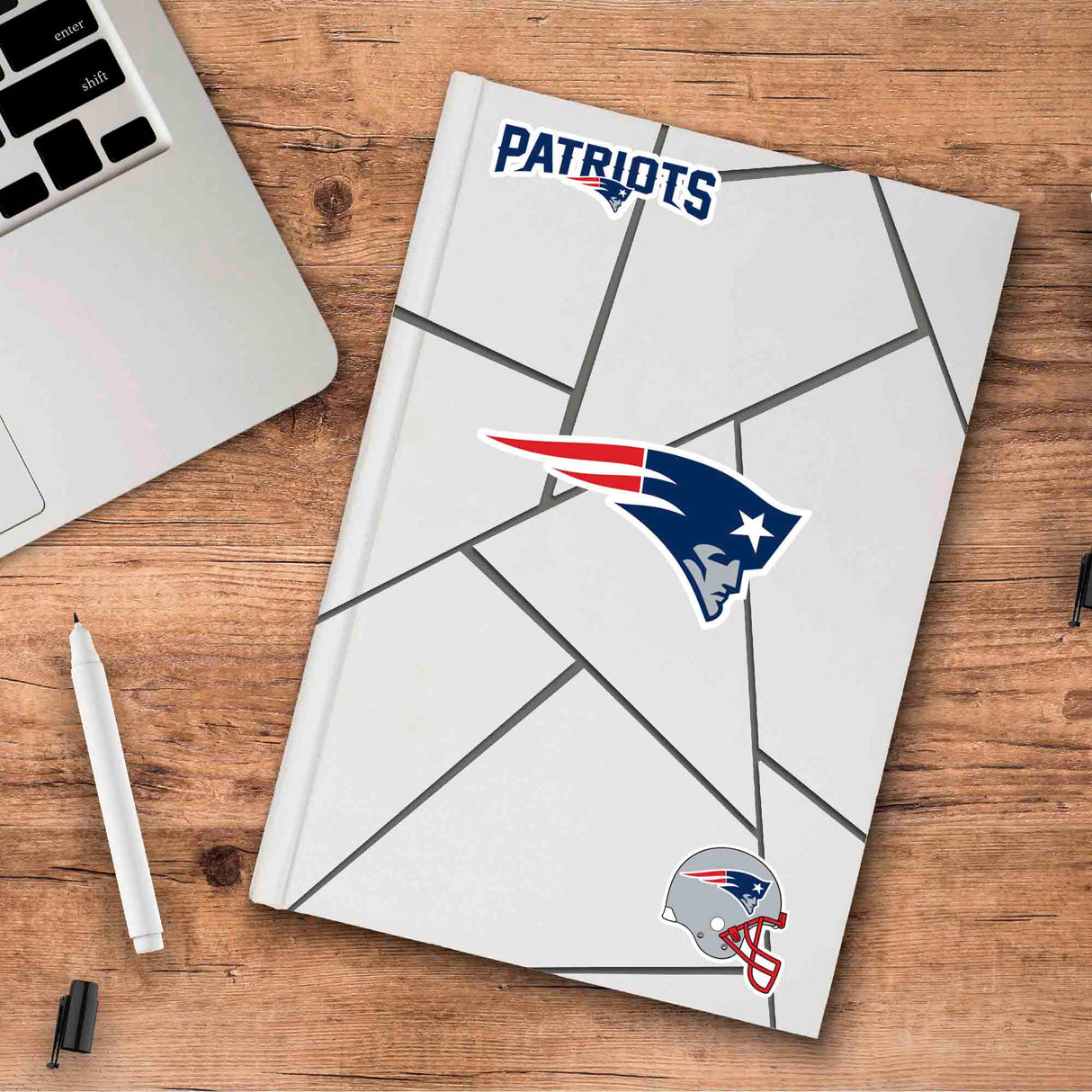 Fanmats New England Patriots 3 Piece Decal Sticker Set Fan Gear NFL New England Patriots