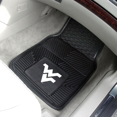 Fanmats West Virginia Mountaineers Heavy Duty Car Mat Set - 2 Pieces Fan Gear NCAA West Virginia Mountaineers