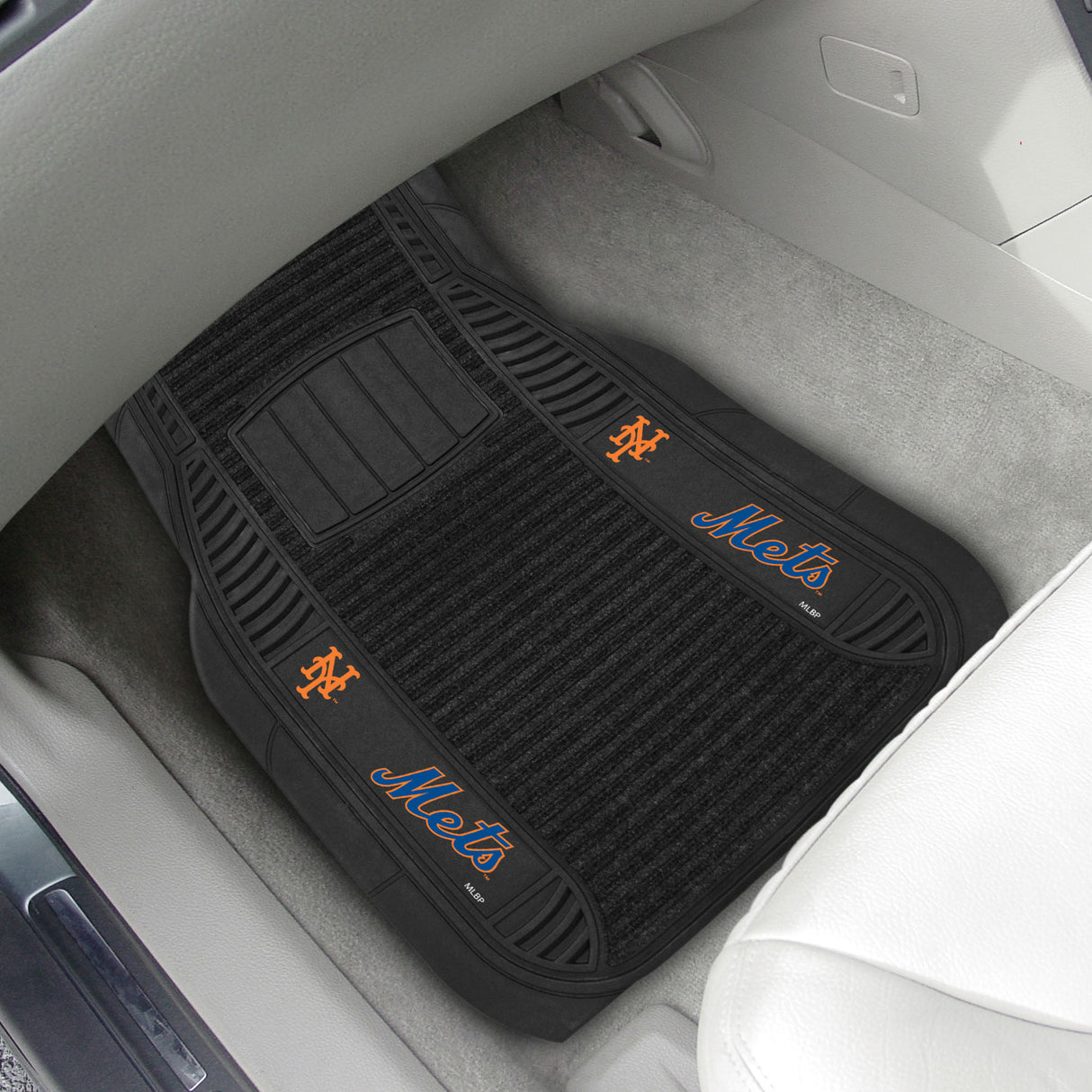 Fanmats New York Mets 2 Piece Deluxe Car Mat Set Fan Gear MLB New York Mets