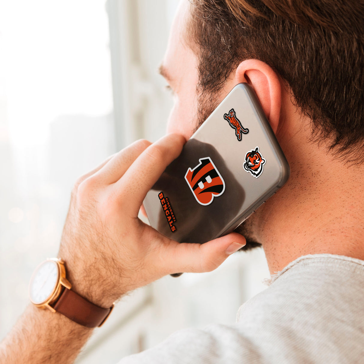 Fanmats Cincinnati Bengals 12 Count Mini Decal Sticker Pack Fan Gear NFL Cincinnati Bengals