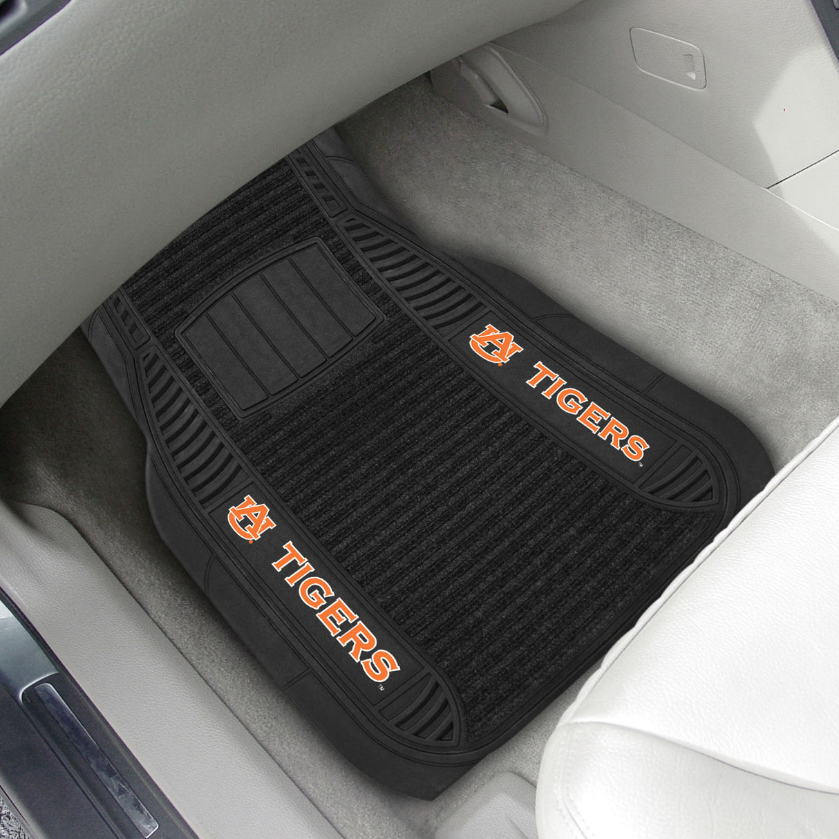 Fanmats Auburn Tigers 2 Piece Deluxe Car Mat Set Fan Gear NCAA Auburn Tigers