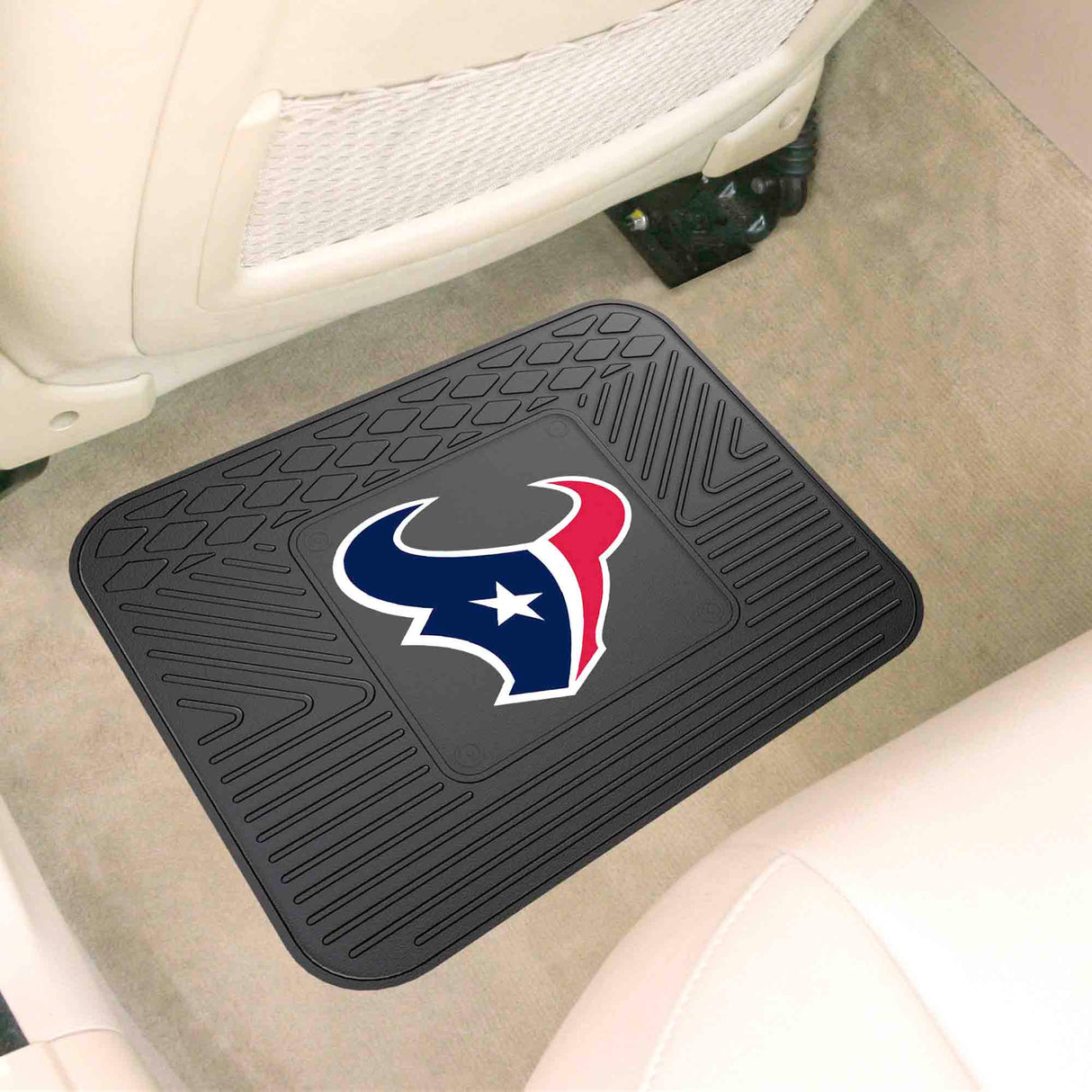 Fanmats Houston Texans Back Seat Car Utility Mat - 14" x 17" Fan Gear NFL Houston Texans
