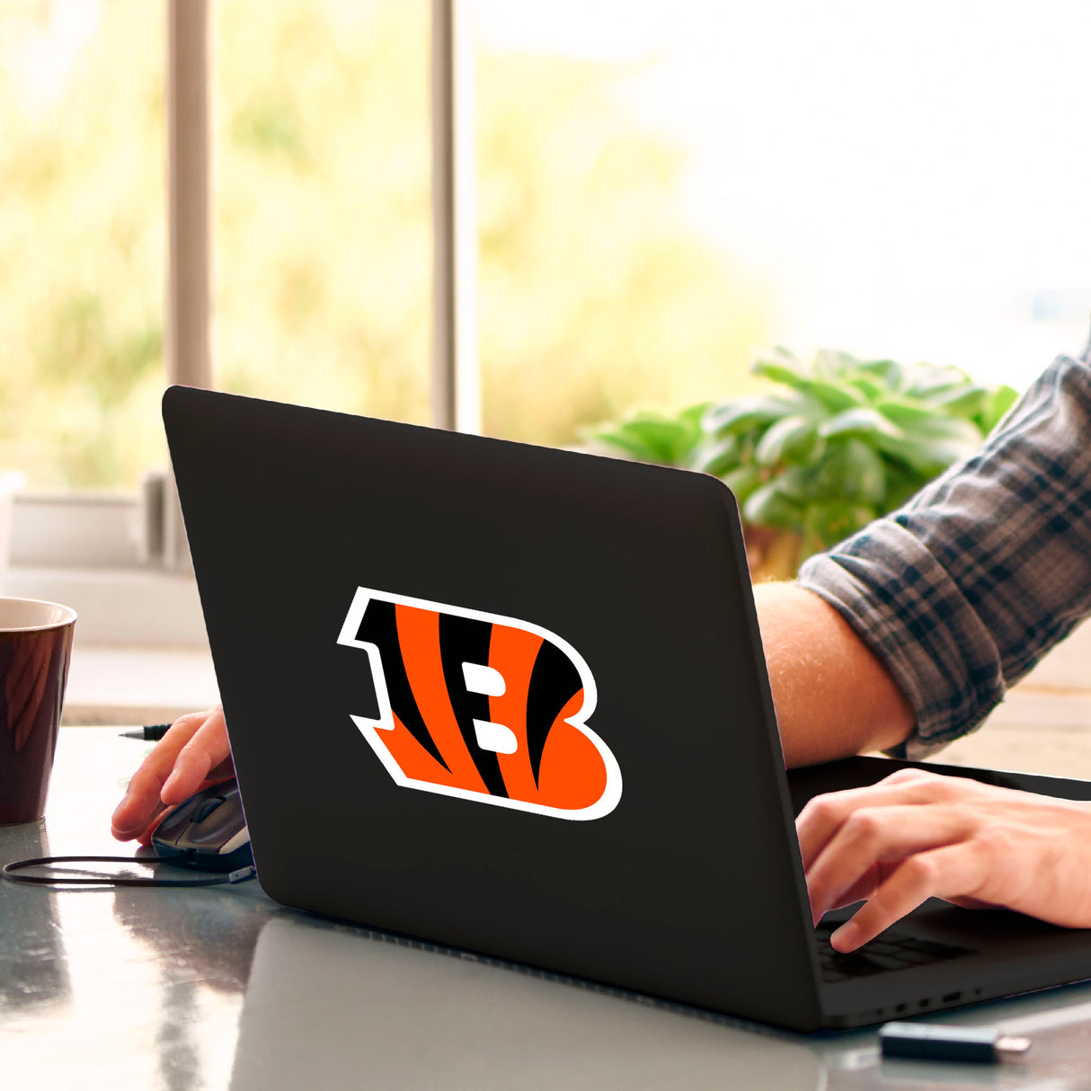 Fanmats Cincinnati Bengals Matte Decal Sticker Fan Gear NFL Cincinnati Bengals