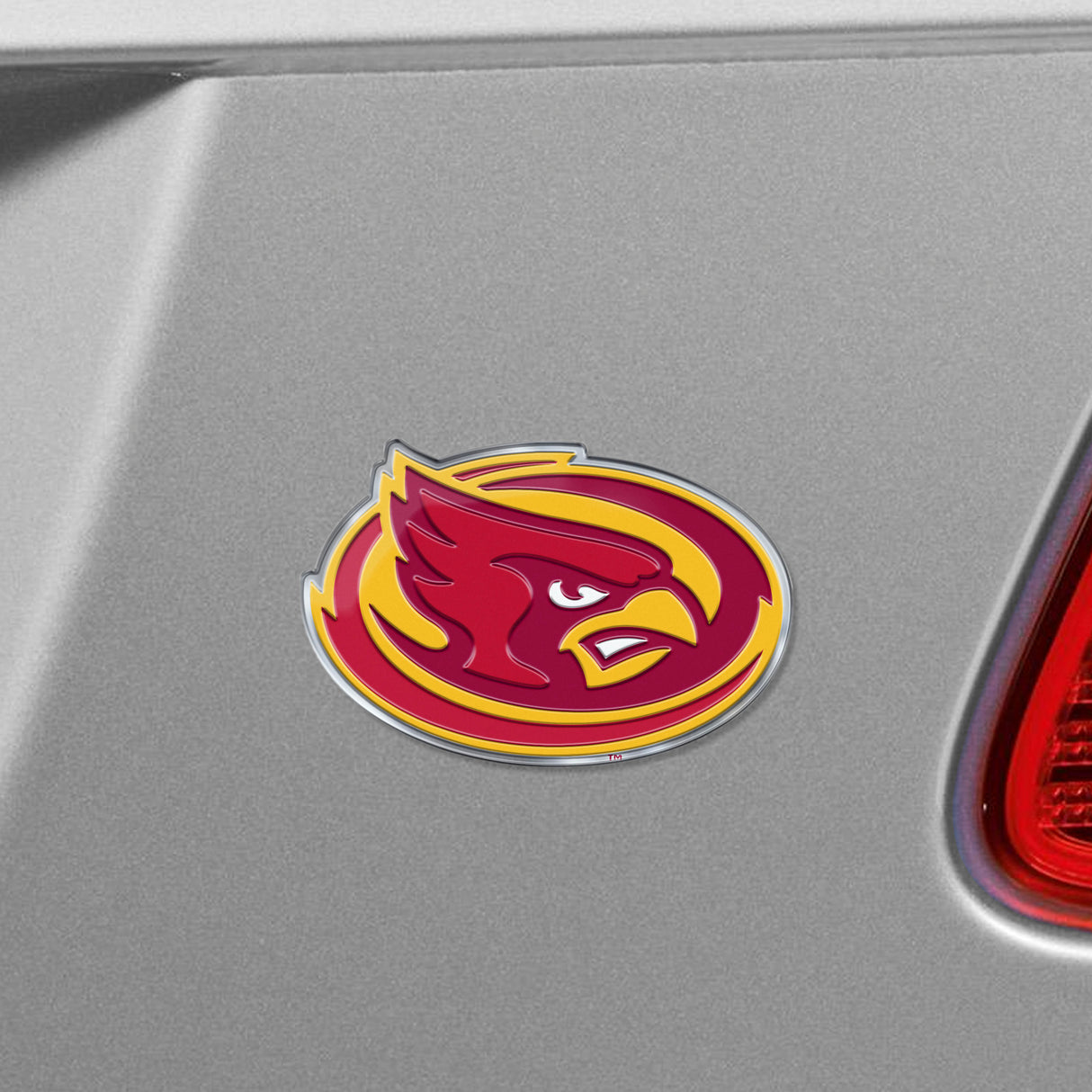 Fanmats Iowa State Cyclones Heavy Duty Aluminum Embossed Color Emblem - Alternate Fan Gear NCAA Iowa State Cyclones