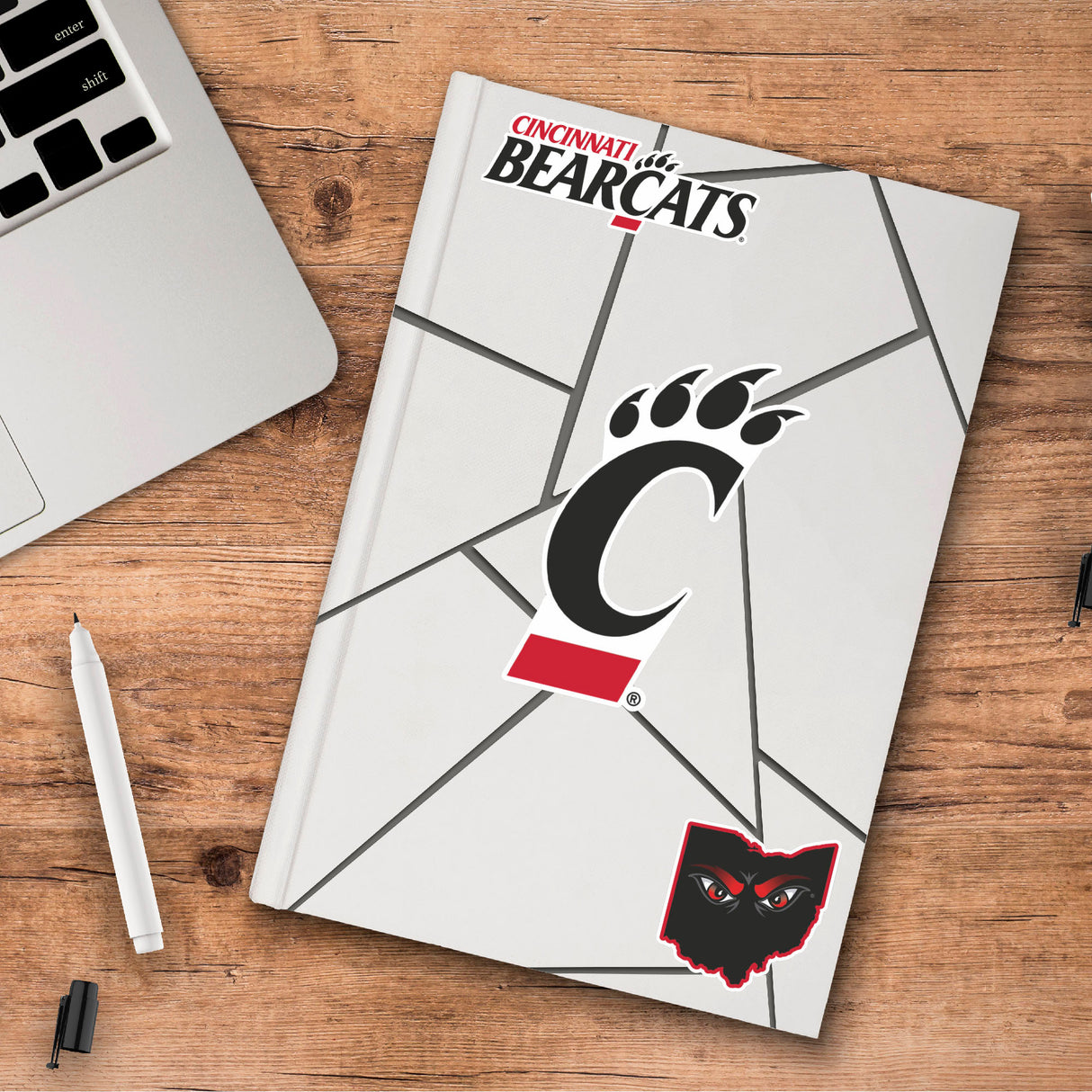 Fanmats Cincinnati Bearcats 3 Piece Decal Sticker Set Fan Gear NCAA Cincinnati Bearcats