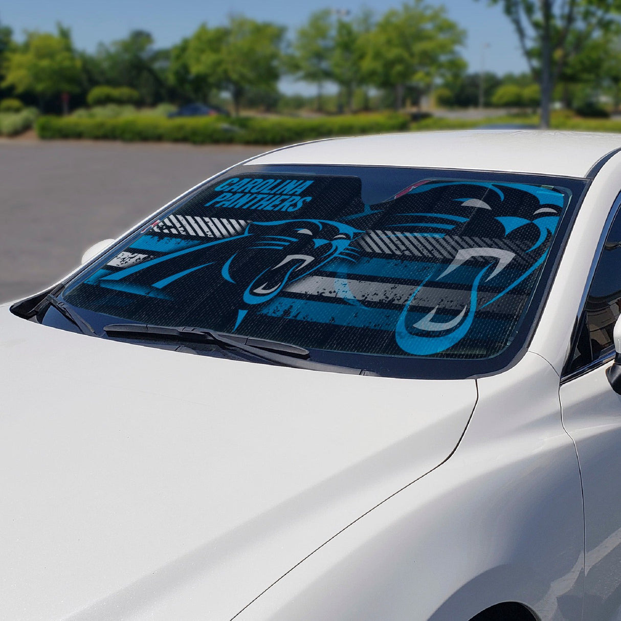 Fanmats Carolina Panthers Windshield Sun Shade Fan Gear NFL Carolina Panthers