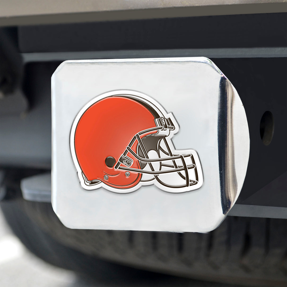 Fanmats Cleveland Browns Hitch Cover - 3D Color Emblem Fan Gear NFL Cleveland Browns