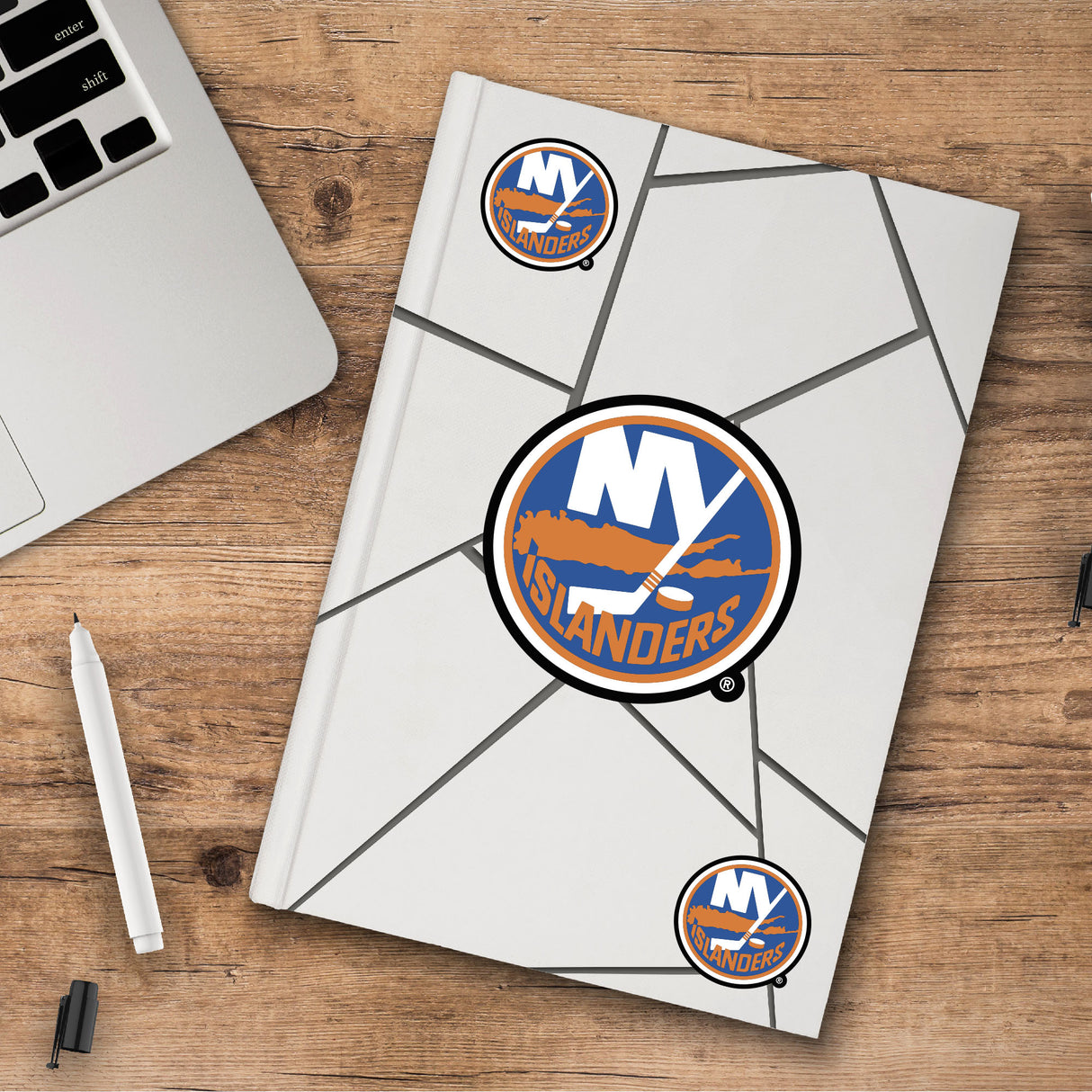Fanmats New York Islanders 3 Piece Decal Sticker Set Fan Gear NHL New York Islanders