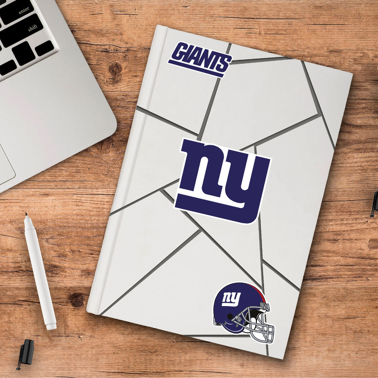 Fanmats New York Giants 3 Piece Decal Sticker Set Fan Gear NFL New York Giants