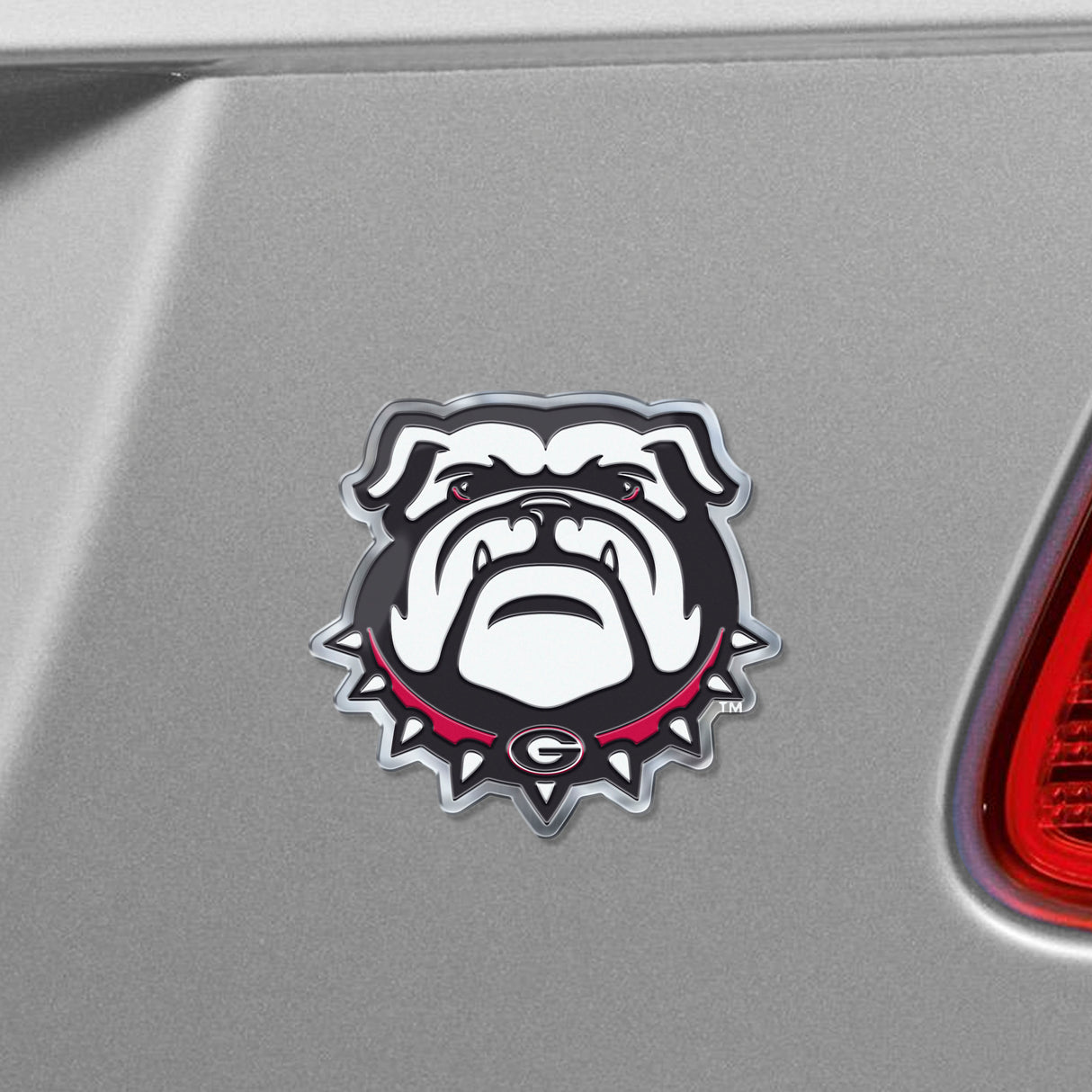 Fanmats Georgia Bulldogs Heavy Duty Aluminum Embossed Color Emblem - Alternate Fan Gear NCAA Georgia Bulldogs