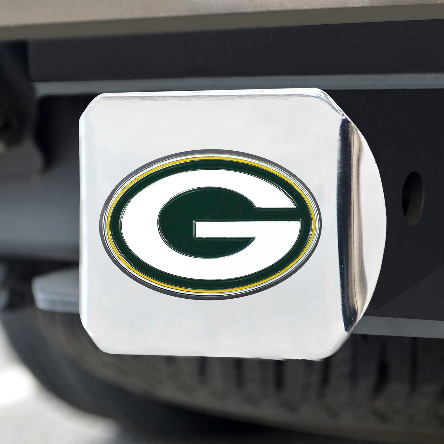 Fanmats Green Bay Packers Hitch Cover - 3D Color Emblem Fan Gear NFL Green Bay Packers