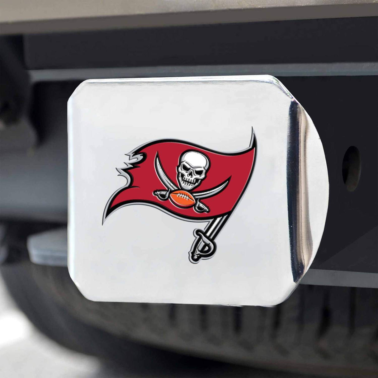 Fanmats Tampa Bay Buccaneers 3D Color Emblem Hitch Cover Fan Gear NFL Tampa Bay Buccaneers