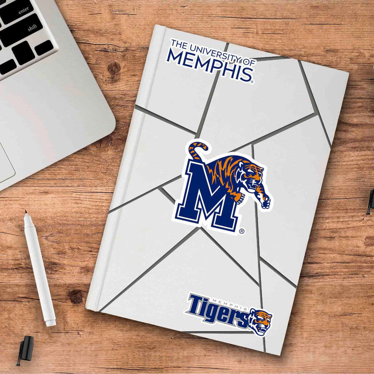 Fanmats Memphis Tigers 3 Piece Decal Sticker Set Fan Gear NCAA Memphis Tigers
