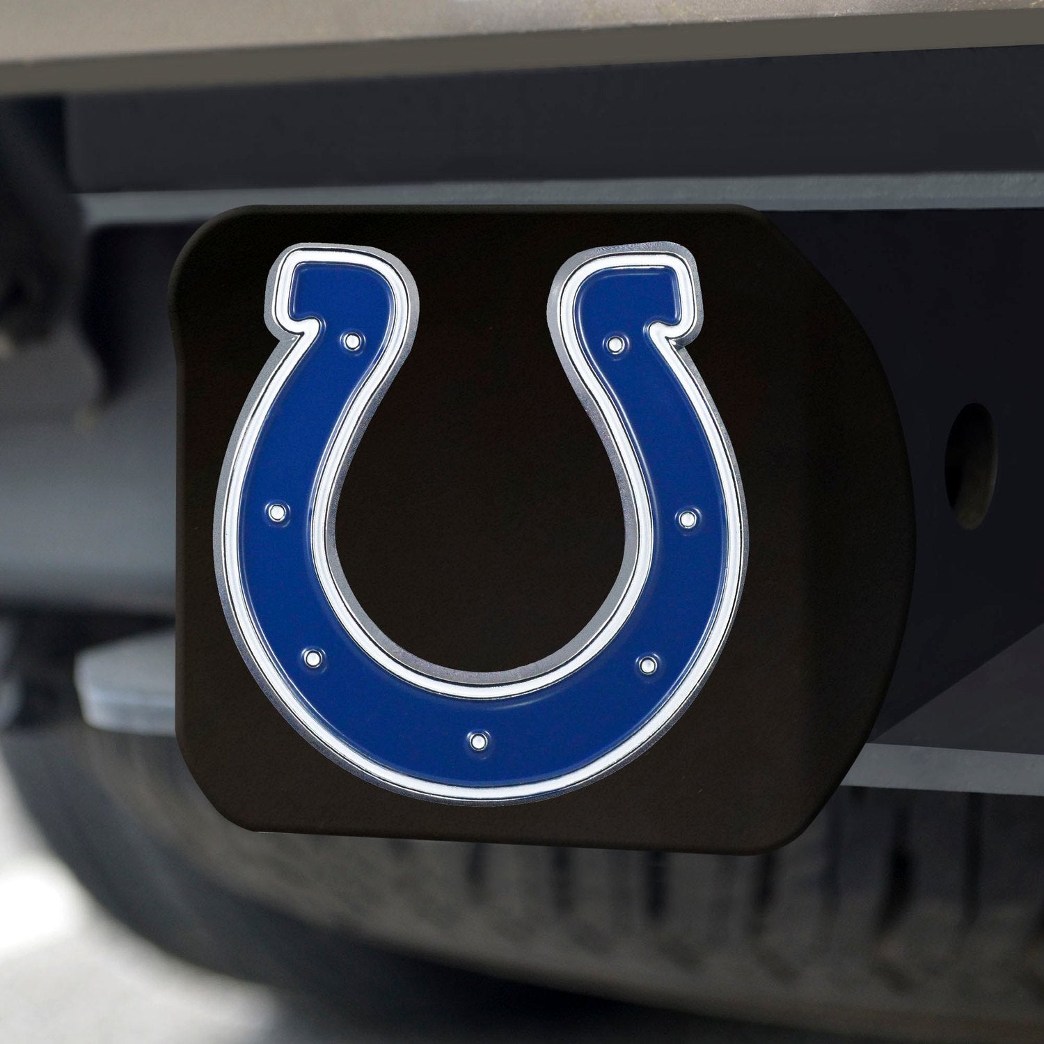 Fanmats Indianapolis Colts Black 3D Color Emblem Metal Hitch Cover Fan Gear NFL Indianapolis Colts