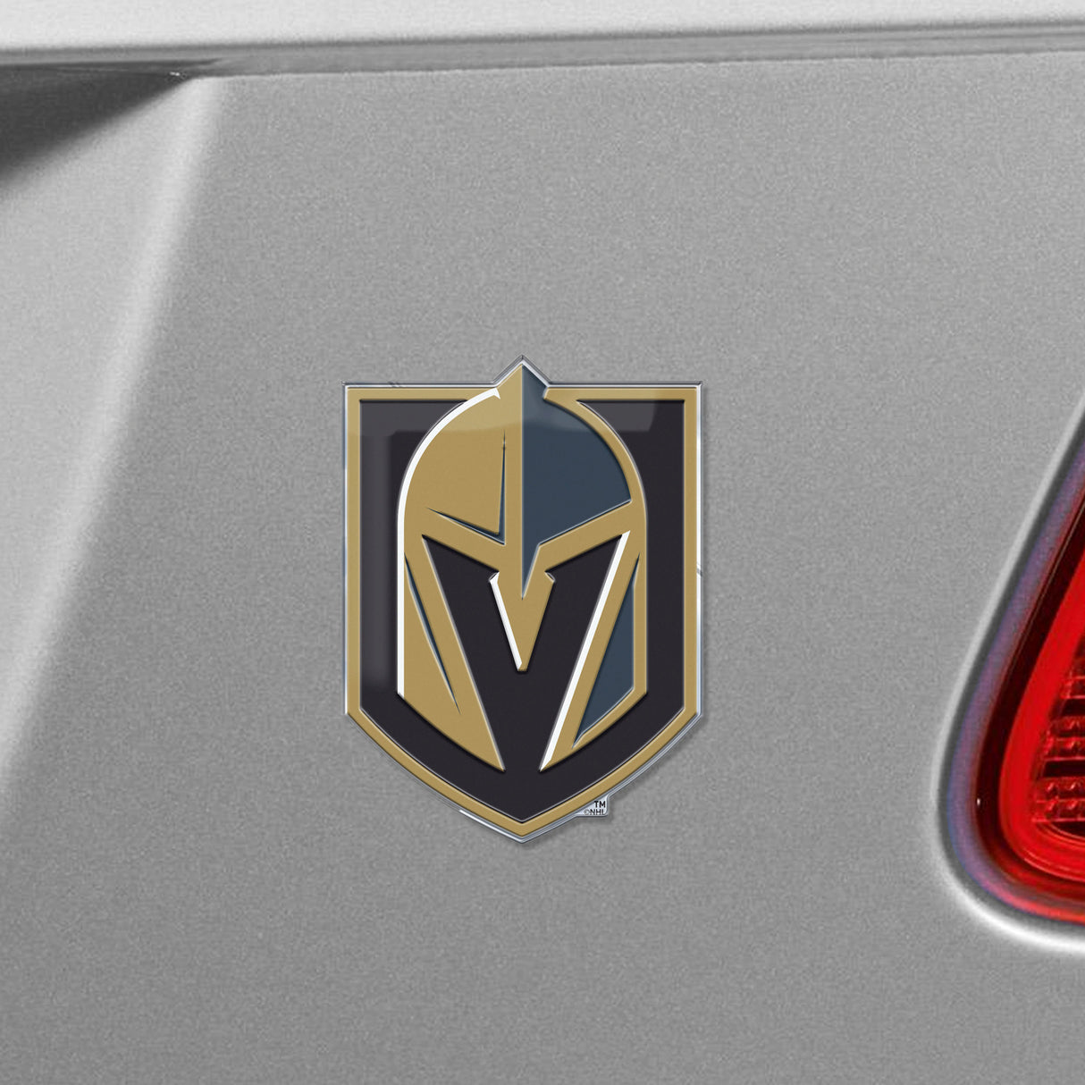 Fanmats Vegas Golden Knights Heavy Duty Aluminum Embossed Color Emblem Fan Gear NHL Vegas Golden Knights