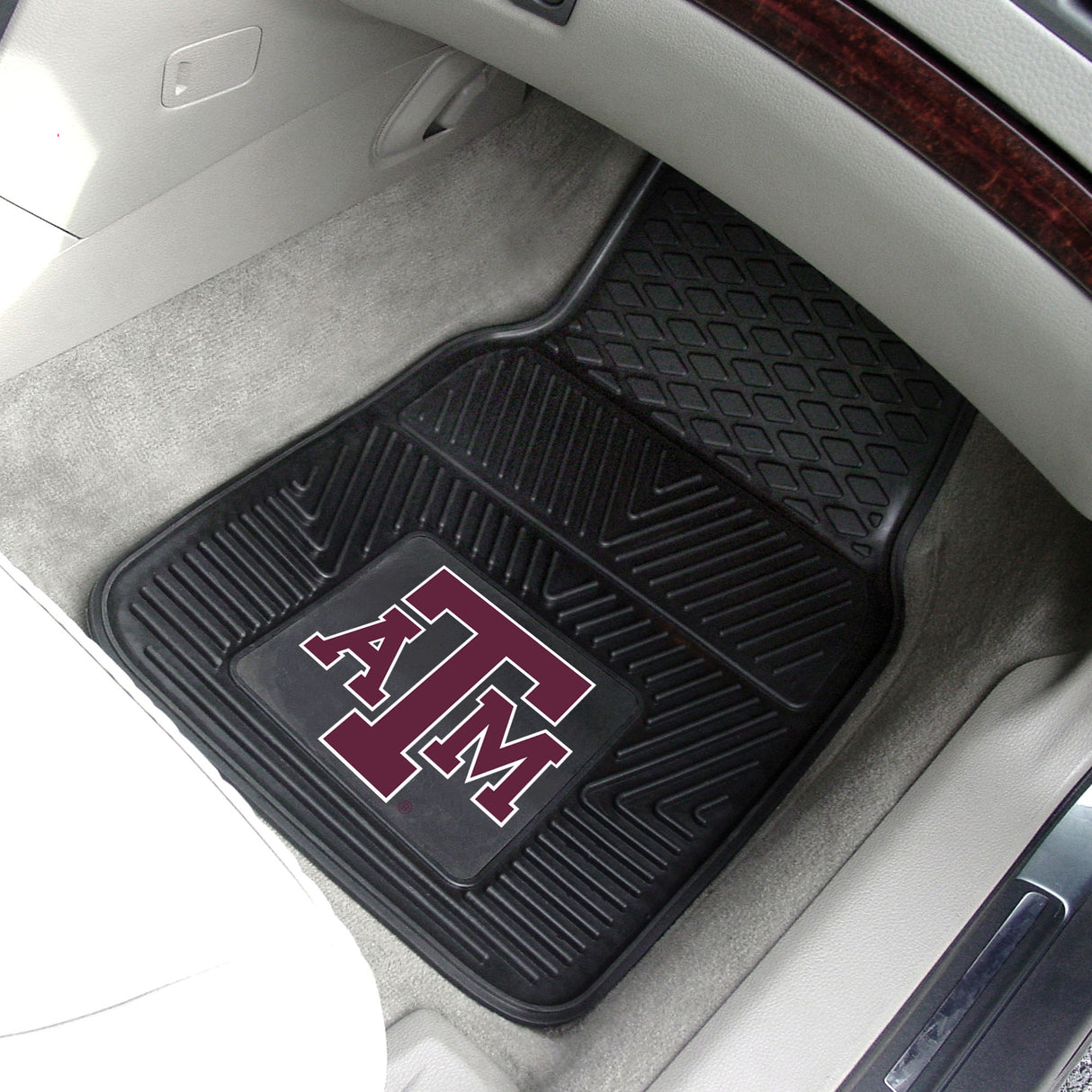 Fanmats Texas A&M Aggies Heavy Duty Car Mat Set - 2 Pieces Fan Gear NCAA Texas A&M Aggies