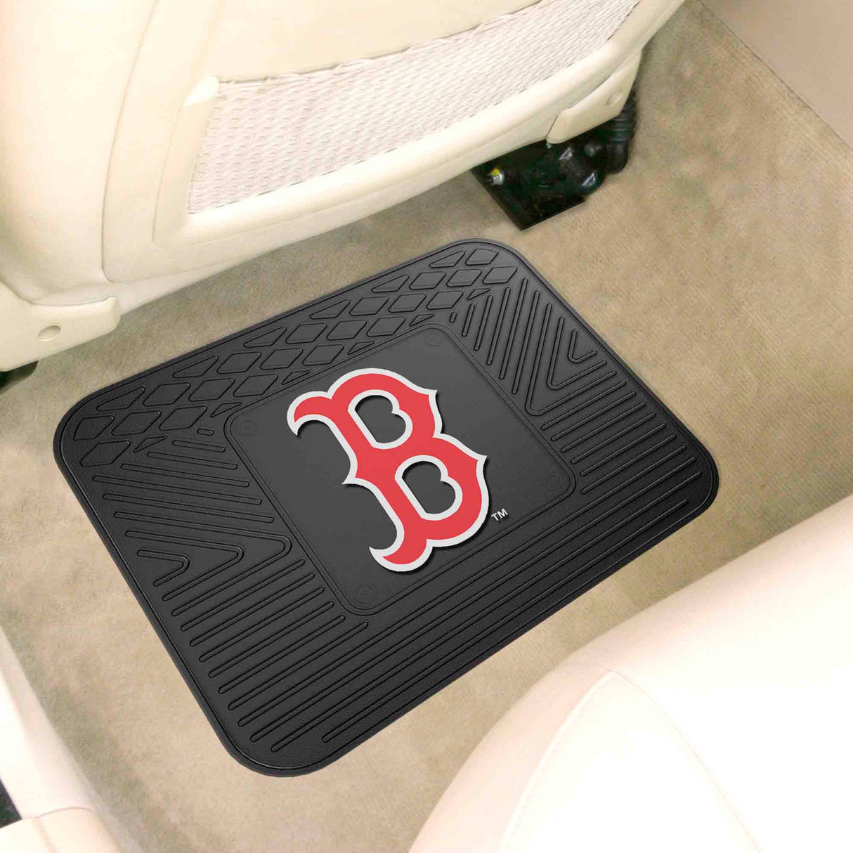 Fanmats Boston Red Sox Back Seat Car Utility Mat - 14" x 17" Fan Gear MLB Boston Red Sox