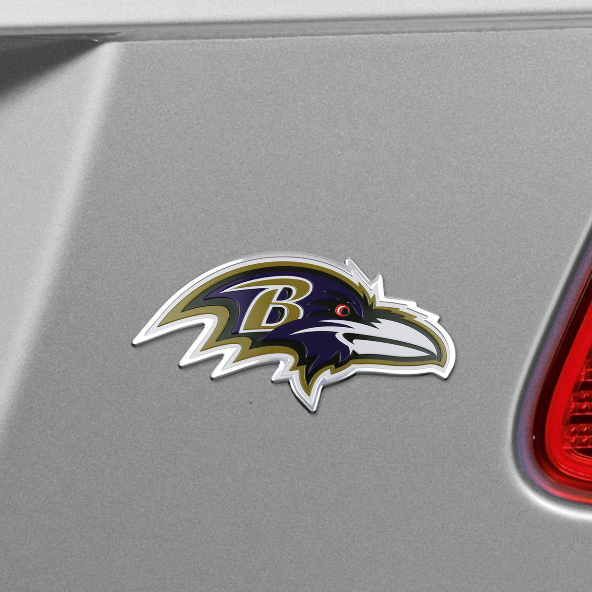 Fanmats Baltimore Ravens Heavy Duty Aluminum Embossed Color Emblem Fan Gear NFL Baltimore Ravens