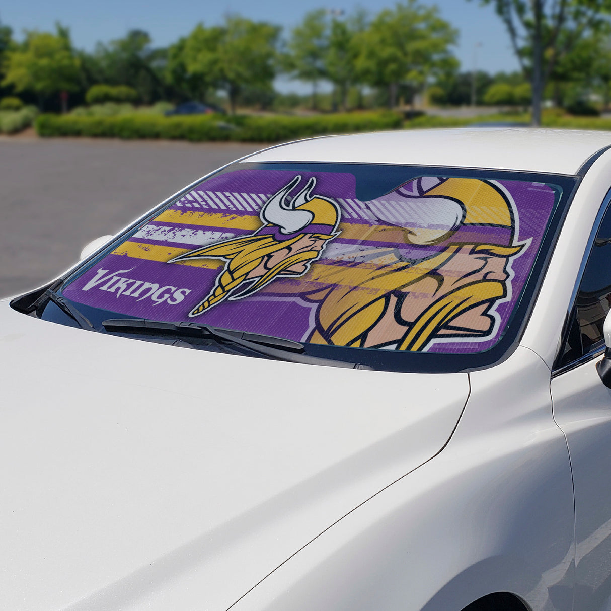 Fanmats Minnesota Vikings Windshield Sun Shade Fan Gear NFL Minnesota Vikings