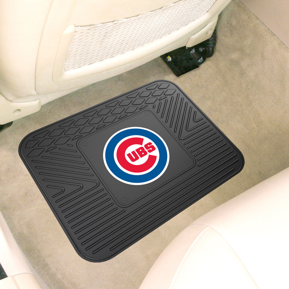 Fanmats Chicago Cubs Back Seat Car Utility Mat - 14" x 17" Fan Gear MLB Chicago Cubs