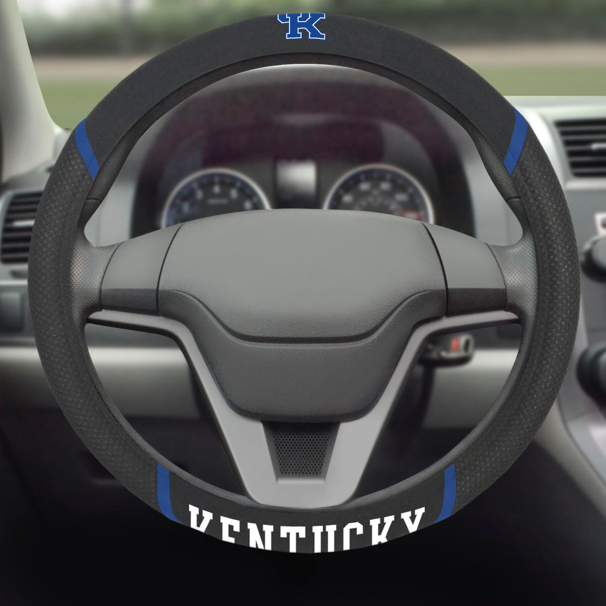 Fanmats Kentucky Wildcats Embroidered Steering Wheel Cover Fan Gear NCAA Kentucky Wildcats