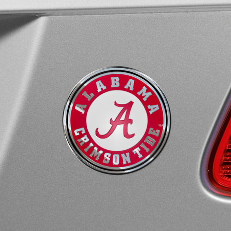 Fanmats Alabama Crimson Tide Heavy Duty Aluminum Embossed Color Emblem Fan Gear NCAA Alabama Crimson Tide