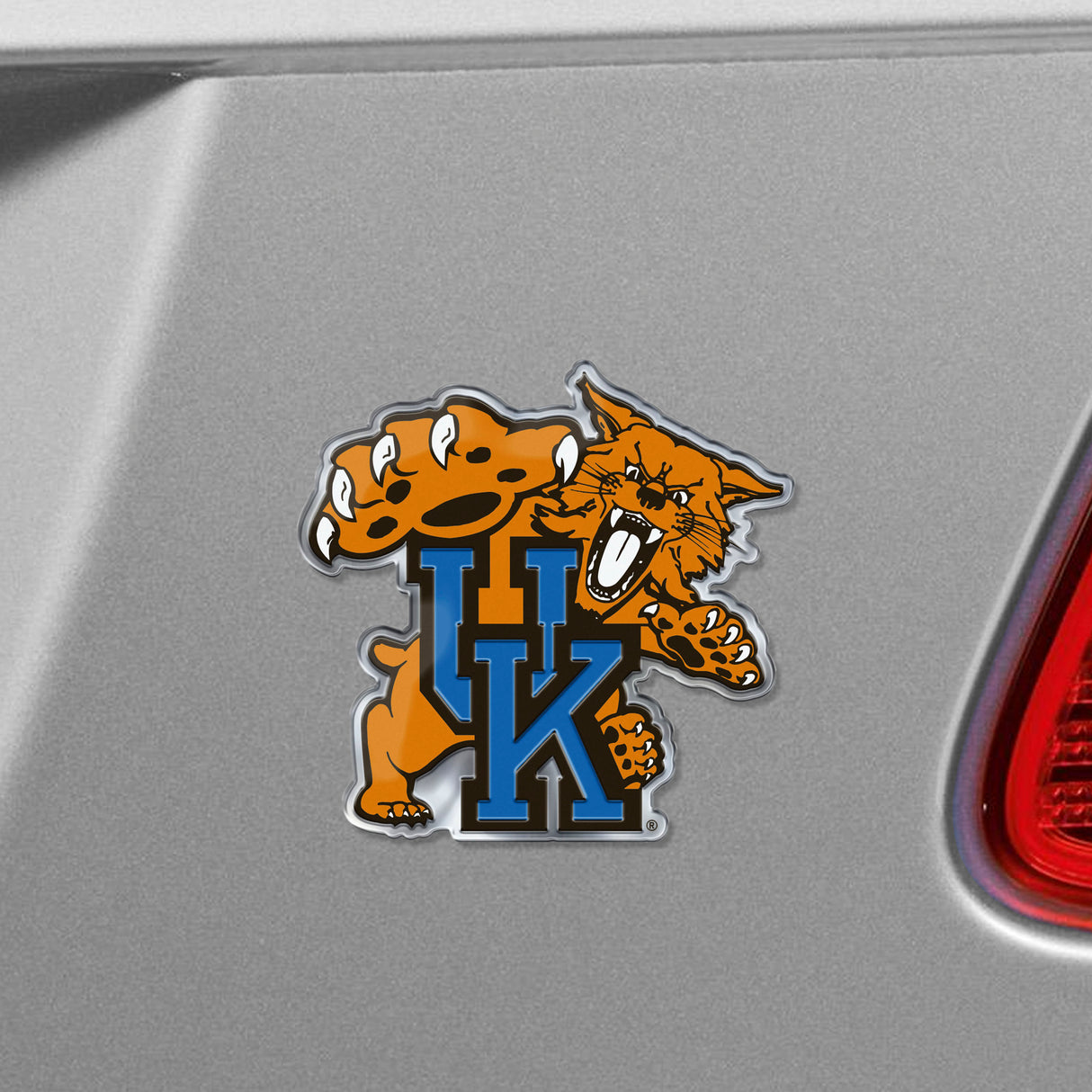 Fanmats Kentucky Wildcats Heavy Duty Aluminum Embossed Color Emblem - Alternate Fan Gear NCAA Kentucky Wildcats