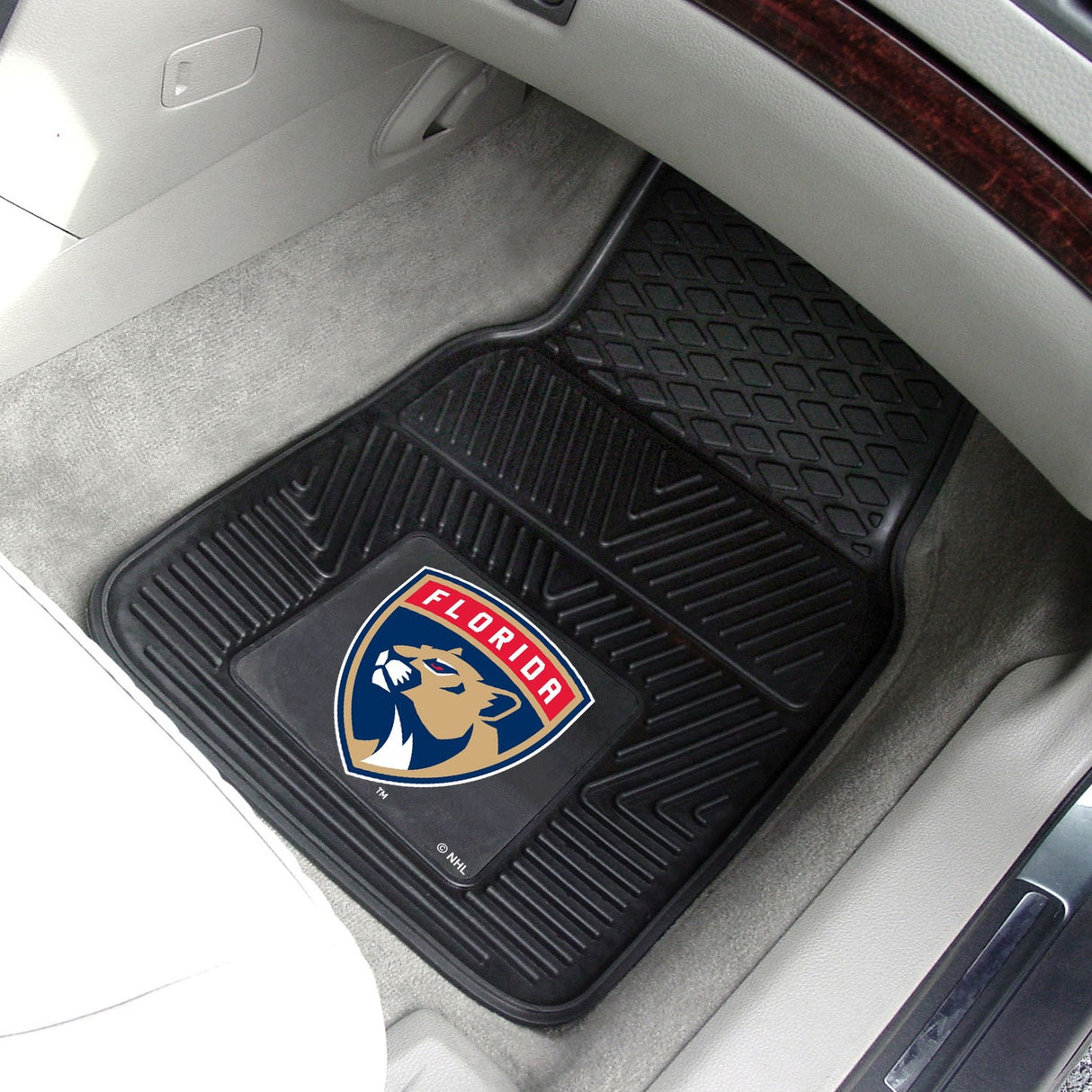 Fanmats Florida Panthers Heavy Duty Car Mat Set - 2 Pieces Fan Gear NHL Florida Panthers