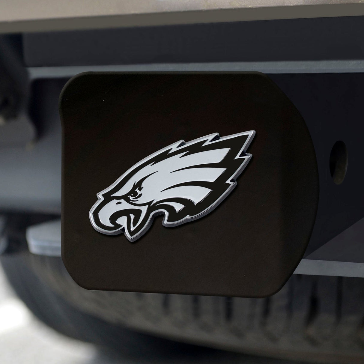 Fanmats Philadelphia Eagles Black Chrome 3D Emblem Metal Hitch Cover Fan Gear NFL Philadelphia Eagles