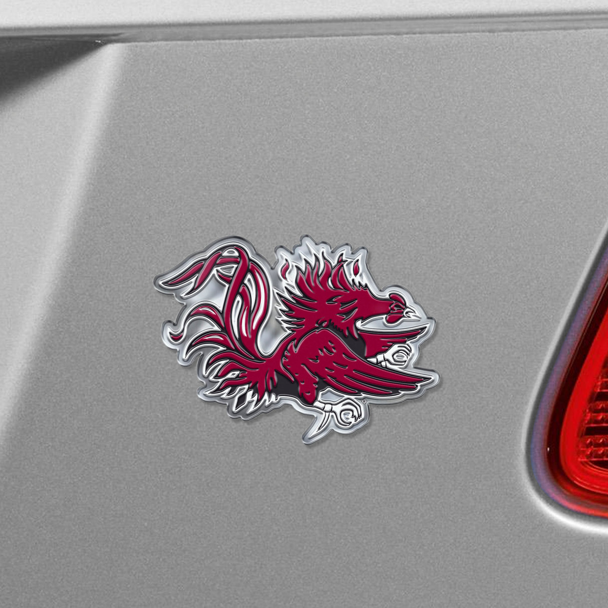 Fanmats South Carolina Gamecocks Heavy Duty Aluminum Embossed Color Emblem - Alternate Fan Gear NCAA South Carolina Gamecocks