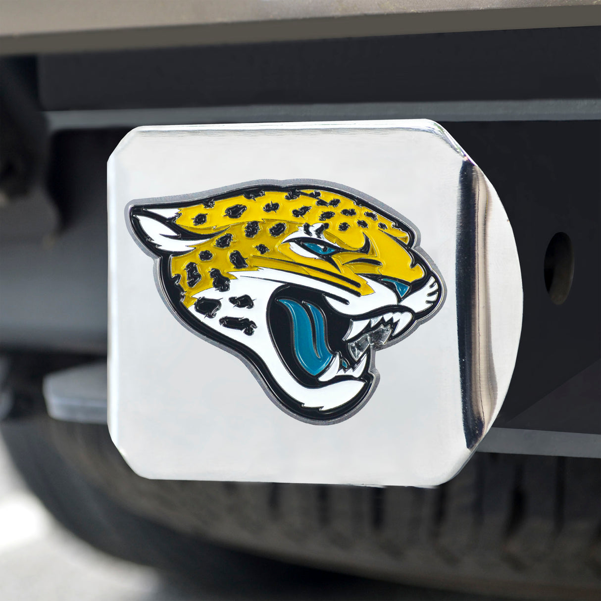 Fanmats Jacksonville Jaguars Hitch Cover - 3D Color Emblem Fan Gear NFL Jacksonville Jaguars