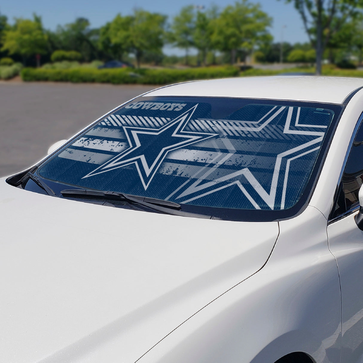Fanmats Dallas Cowboys Windshield Sun Shade Fan Gear NFL Dallas Cowboys
