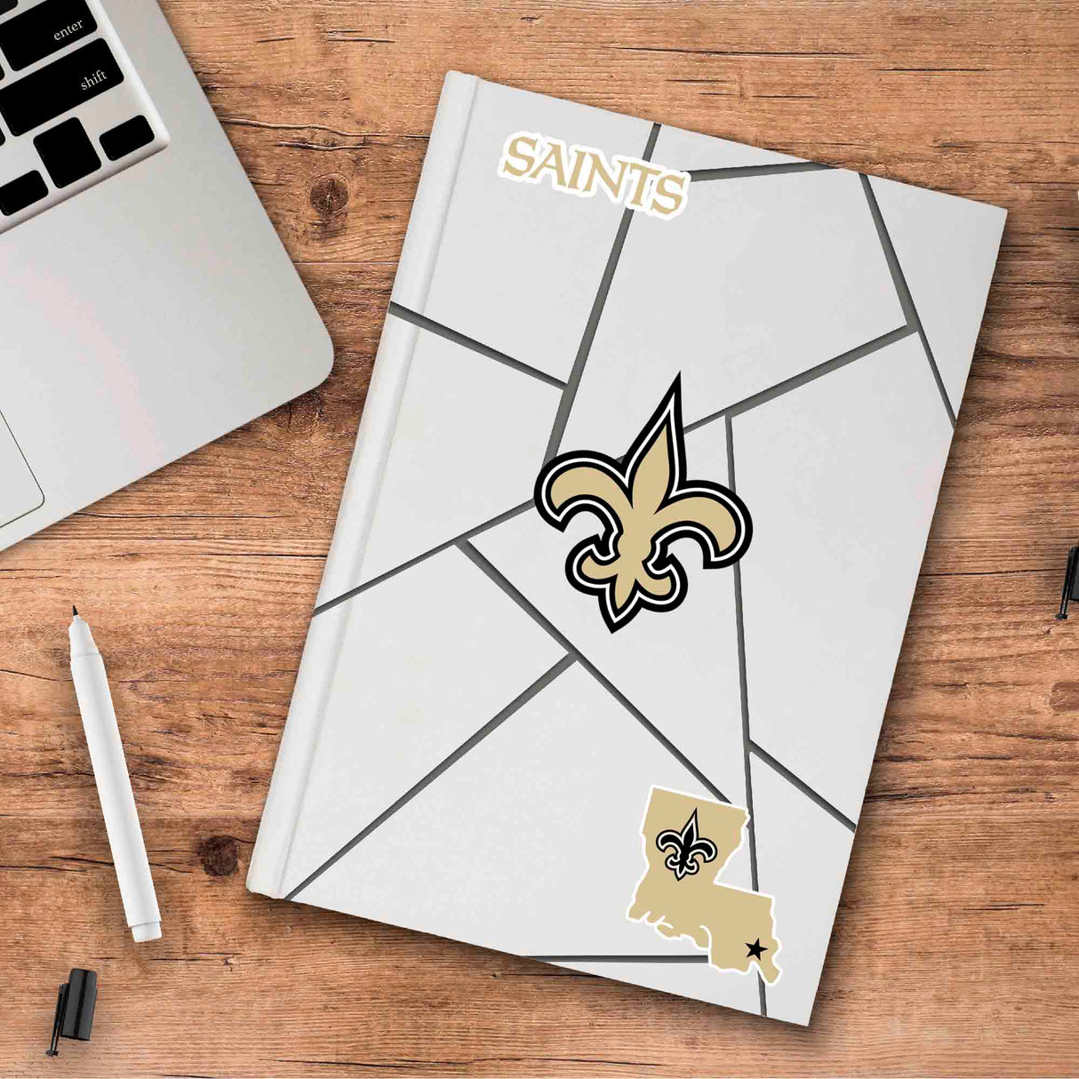 Fanmats New Orleans Saints 3 Piece Decal Sticker Set Fan Gear NFL New Orleans Saints