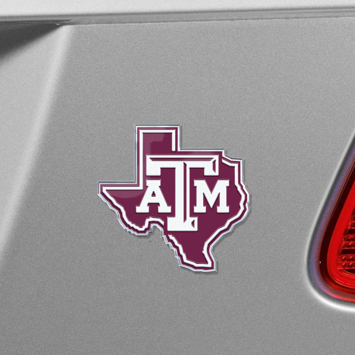 Fanmats Texas A&M Aggies Team State Aluminum Embossed Emblem Fan Gear NCAA Texas A&M Aggies