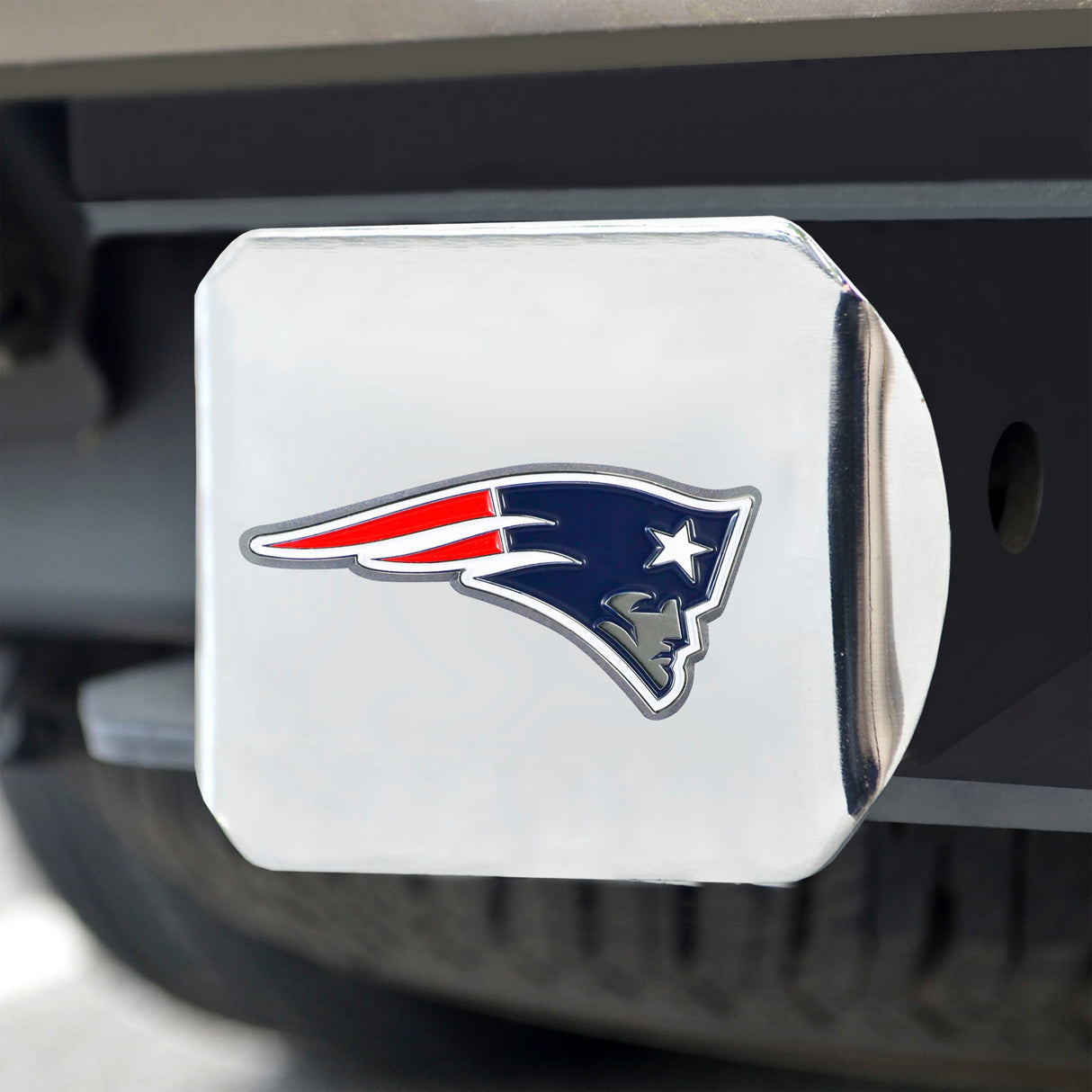 Fanmats New England Patriots Hitch Cover - 3D Color Emblem Fan Gear NFL New England Patriots