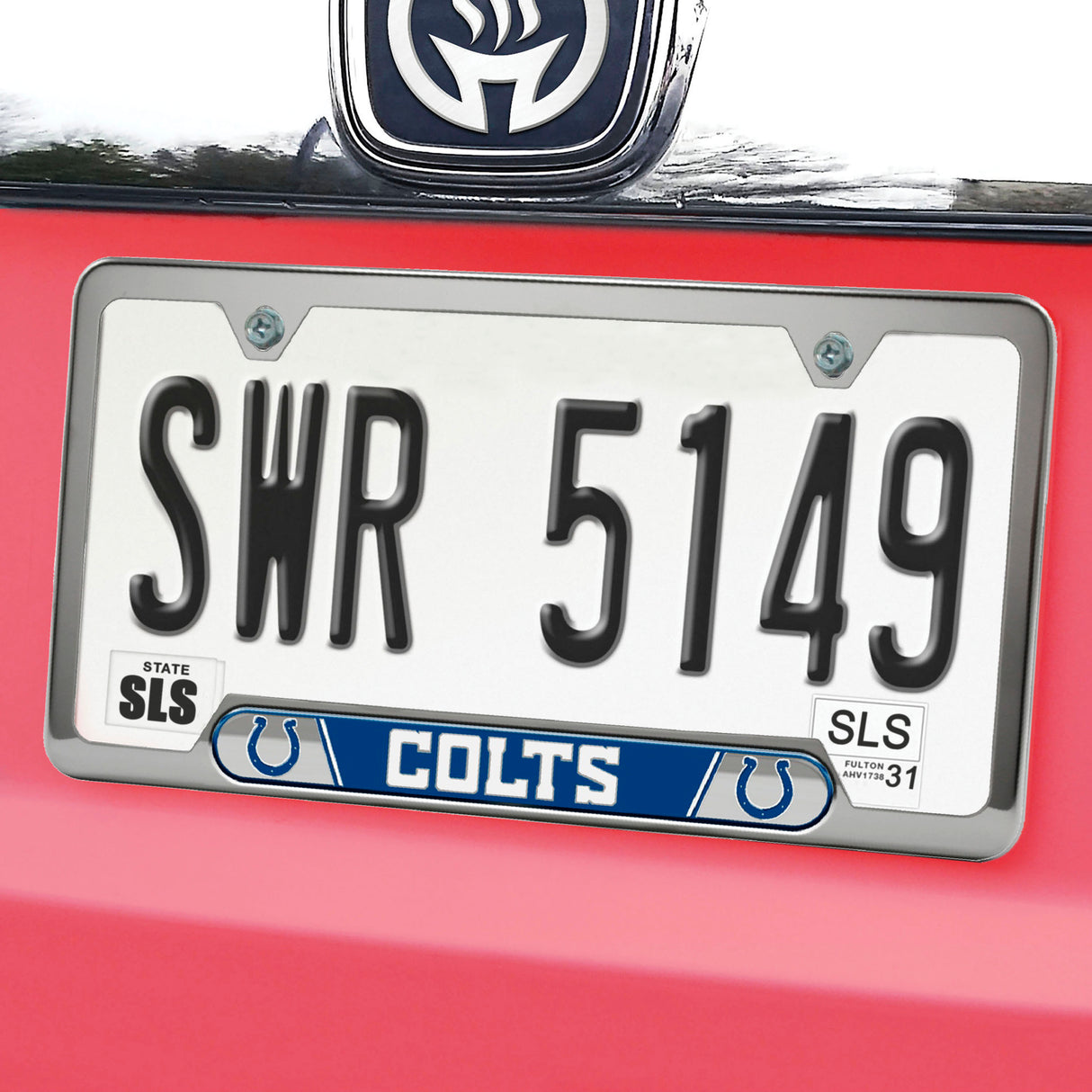 Fanmats Indianapolis Colts Embossed License Plate Frame, 6.25" x 12.25" Fan Gear NFL Indianapolis Colts