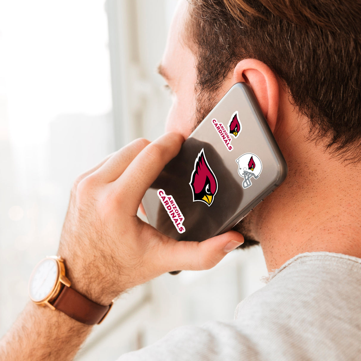 Fanmats Arizona Cardinals 12 Count Mini Decal Sticker Pack Fan Gear NFL Arizona Cardinals