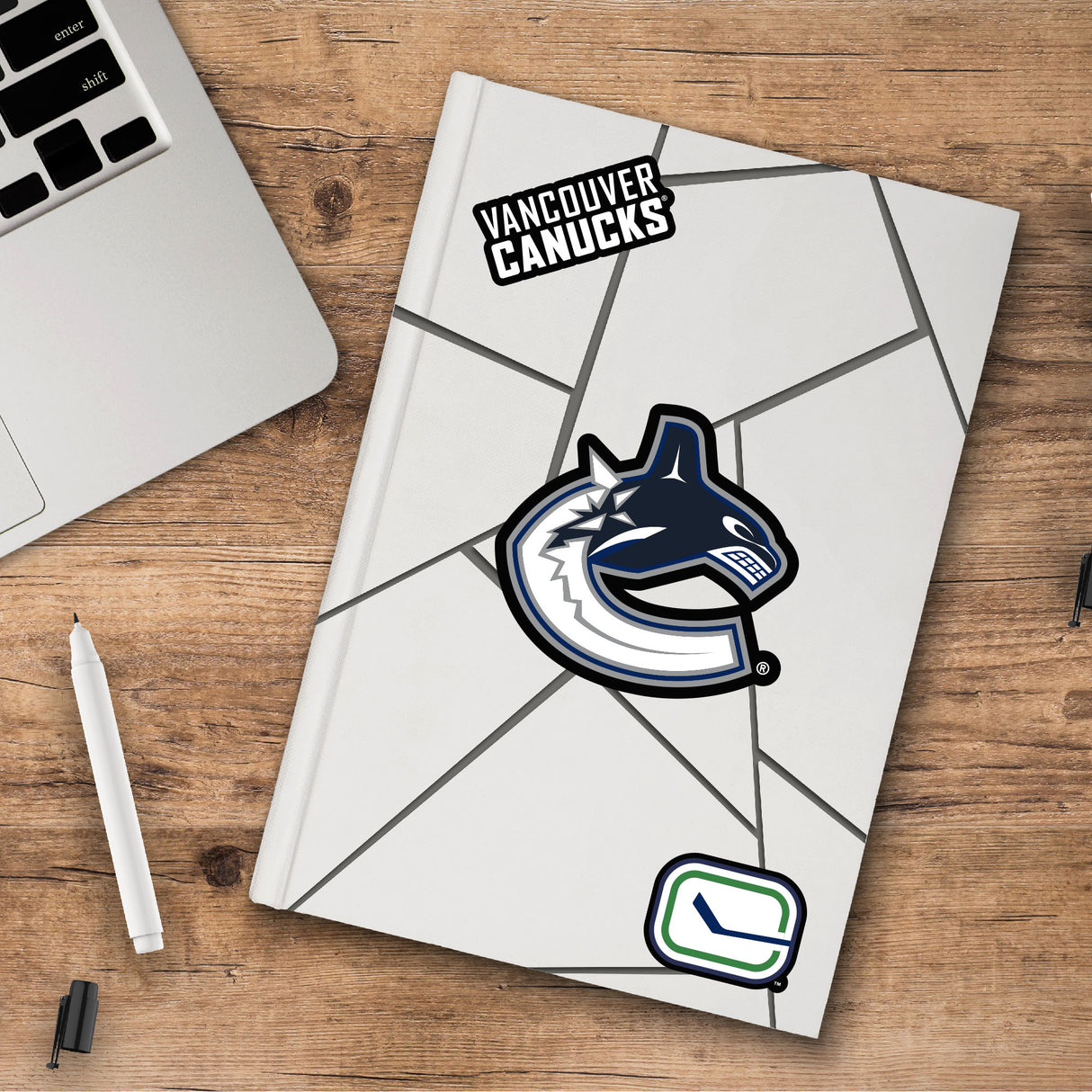 Fanmats Vancouver Canucks 3 Piece Decal Sticker Set