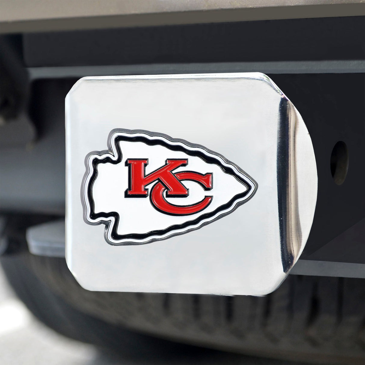 Fanmats Kansas City Chiefs Hitch Cover - 3D Color Emblem Fan Gear NFL Kansas City Chiefs
