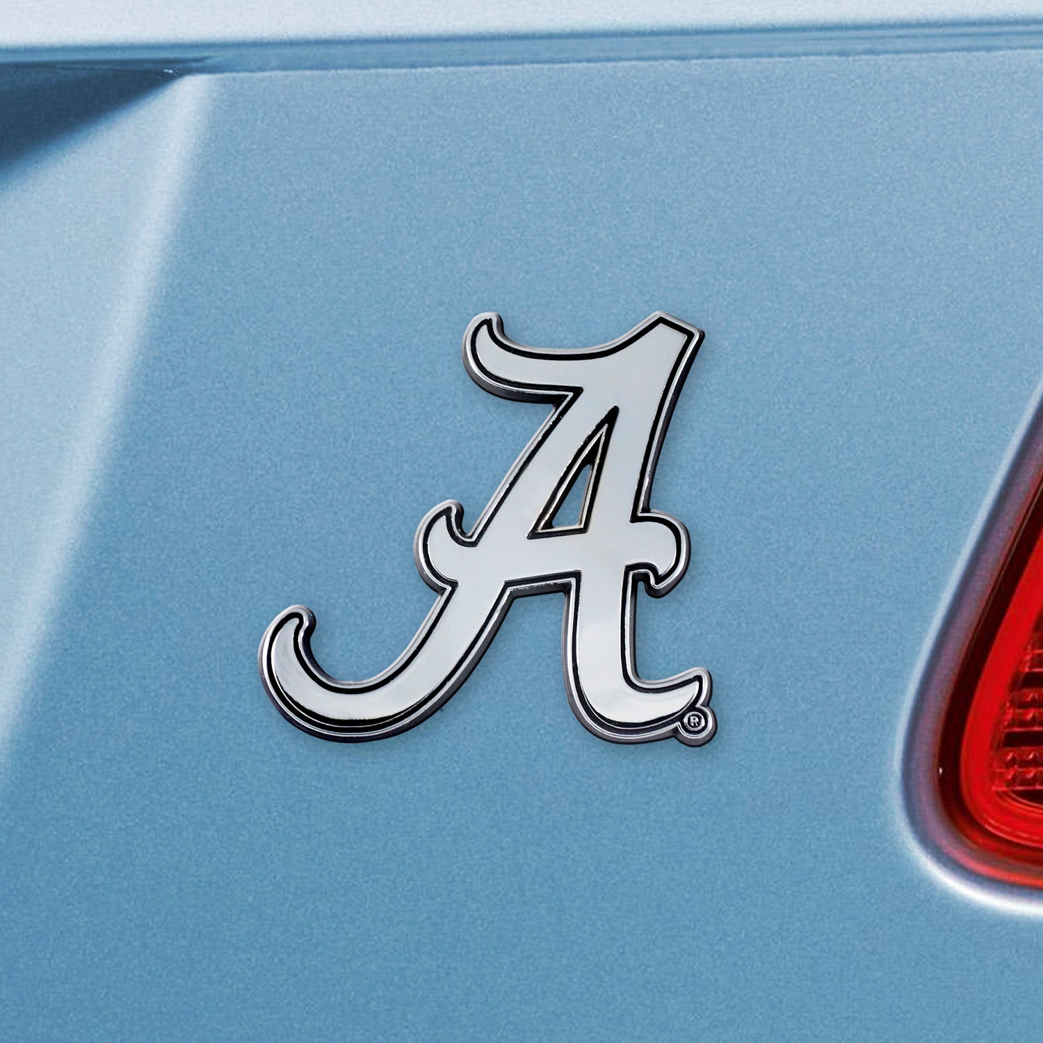 Fanmats Alabama Crimson Tide 3D Chrome Metal Emblem - A Logo Fan Gear NCAA Alabama Crimson Tide