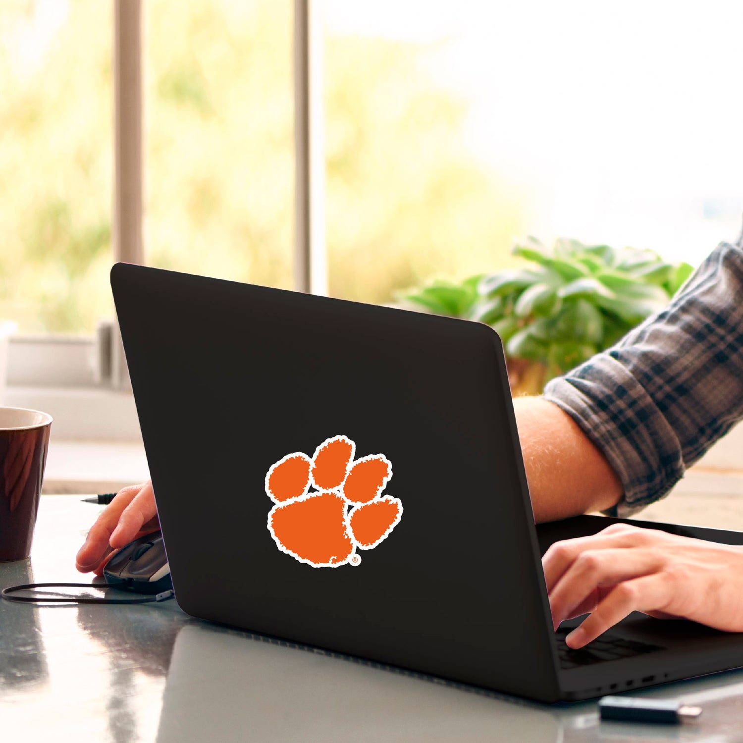 Fanmats Clemson Tigers Matte Decal Sticker Fan Gear NCAA Clemson Tigers