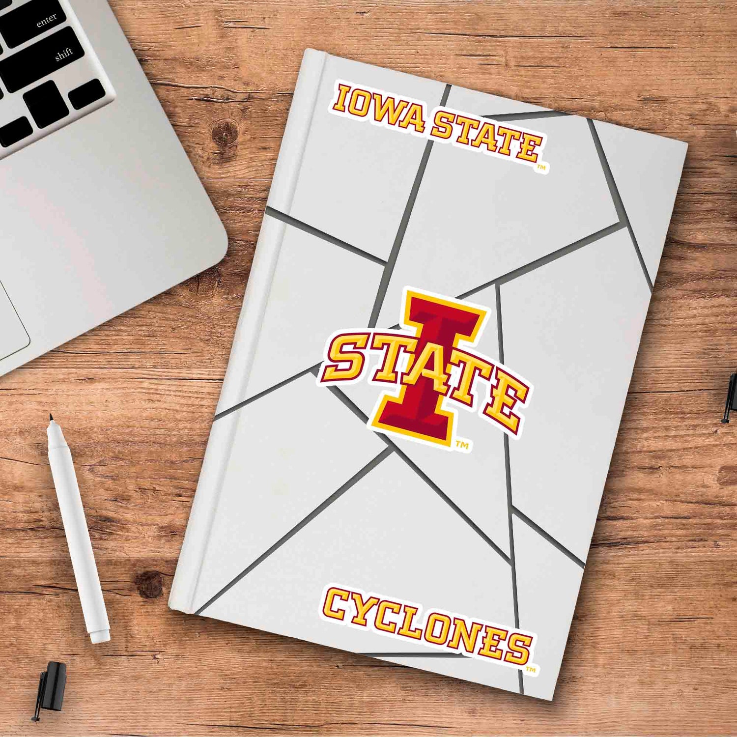 Fanmats Iowa State Cyclones 3 Piece Decal Sticker Set Fan Gear NCAA Iowa State Cyclones