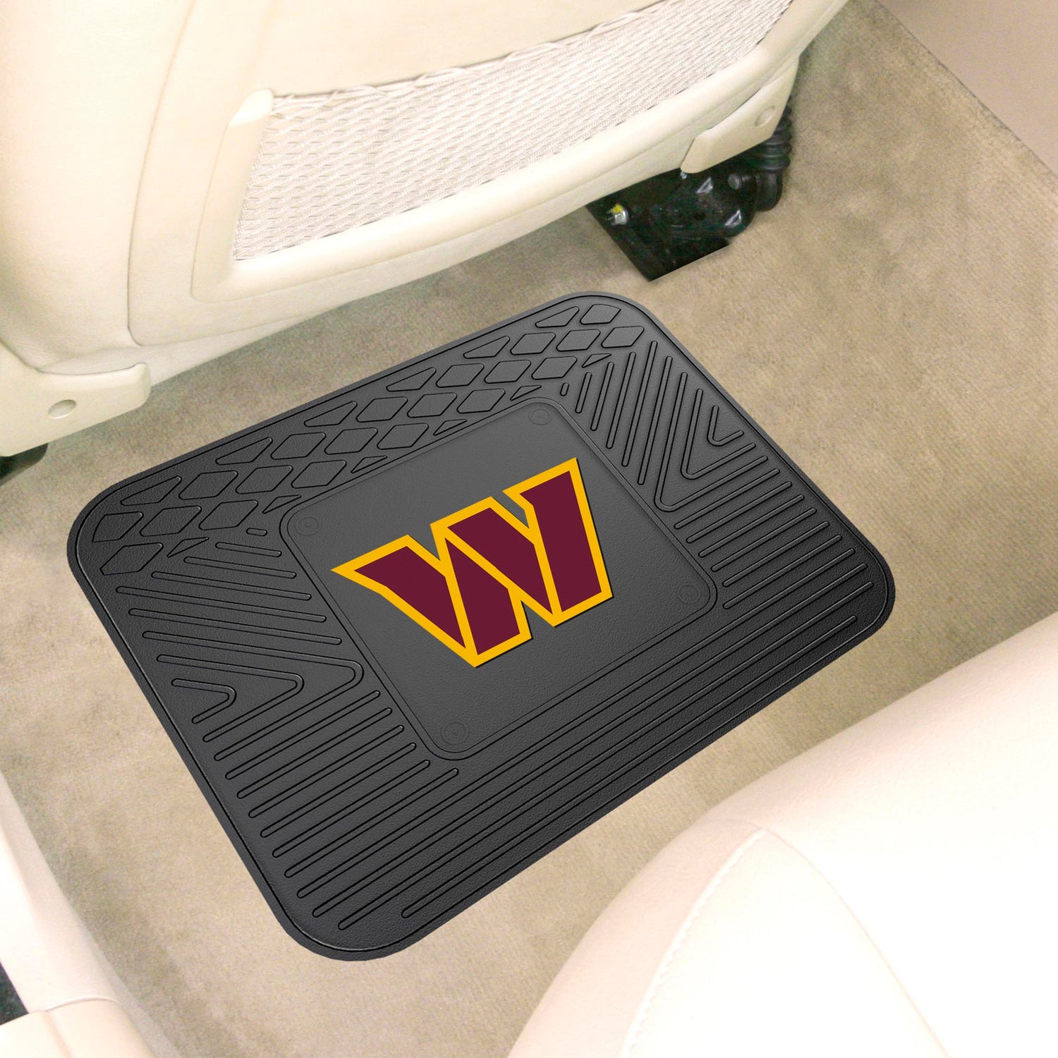 Fanmats Washington Commanders Back Seat Car Utility Mat - 14" x 17" Fan Gear NFL Washington Commanders