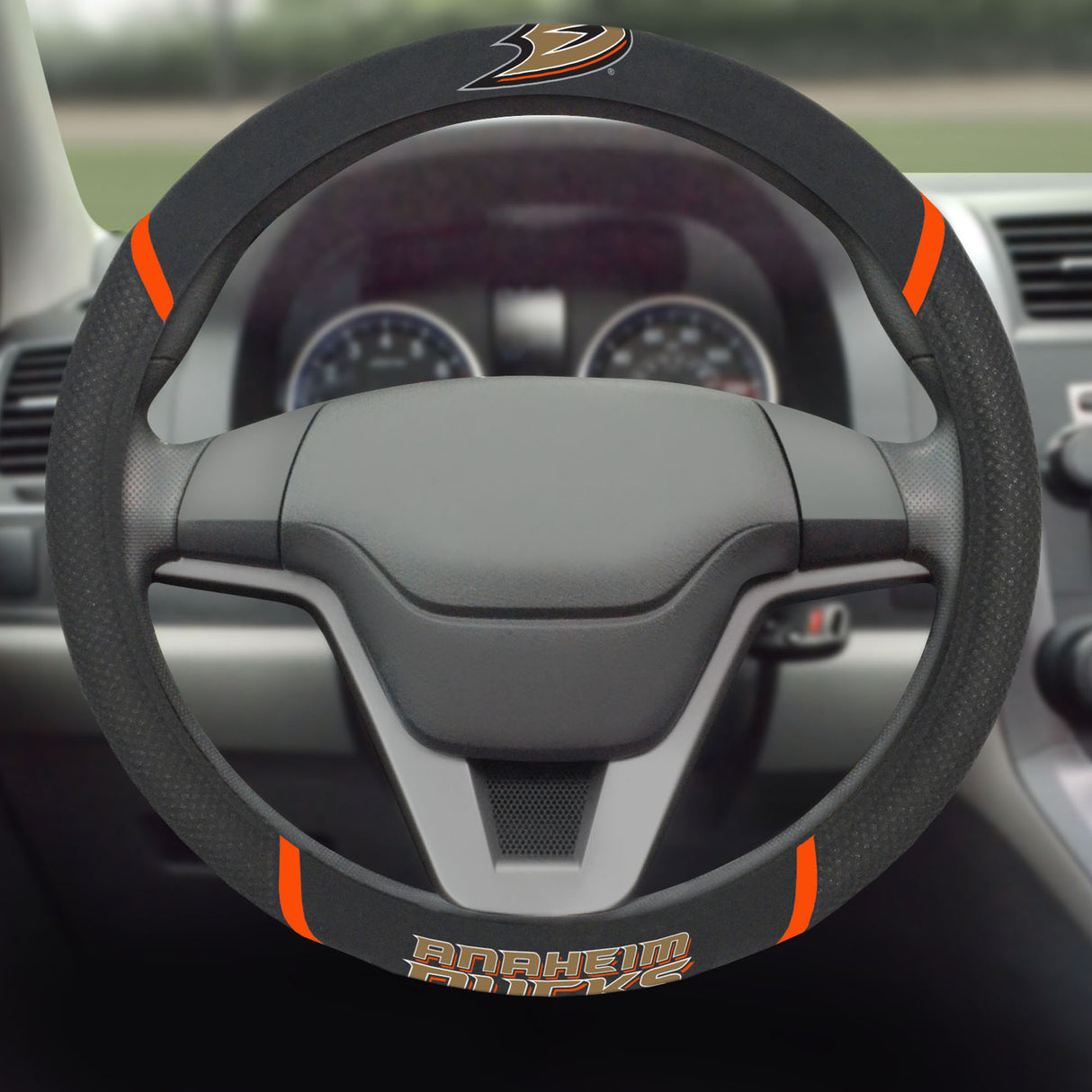 Fanmats Anaheim Ducks Embroidered Steering Wheel Cover Fan Gear NHL Anaheim Ducks