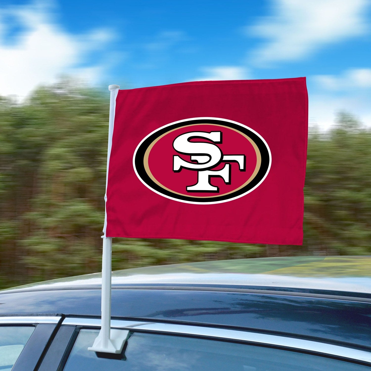 Fanmats San Francisco 49ers Car Flag Large 1pc 11" x 14" Fan Gear NFL San Francisco 49ers