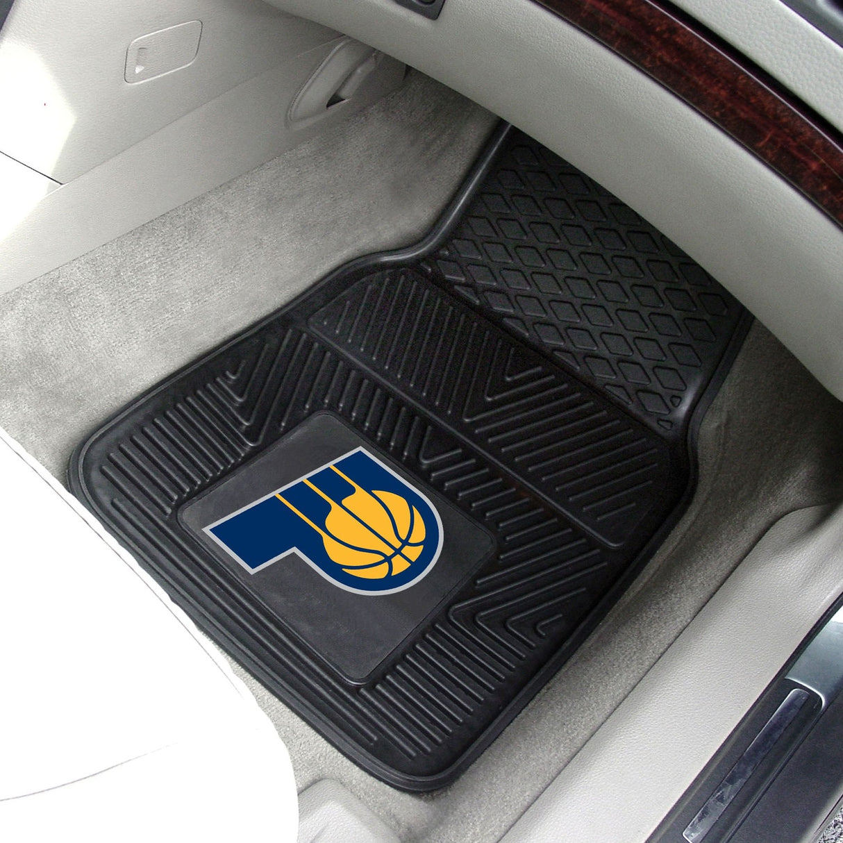 Fanmats Indiana Pacers Heavy Duty Car Mat Set - 2 Pieces Fan Gear NBA Indiana Pacers