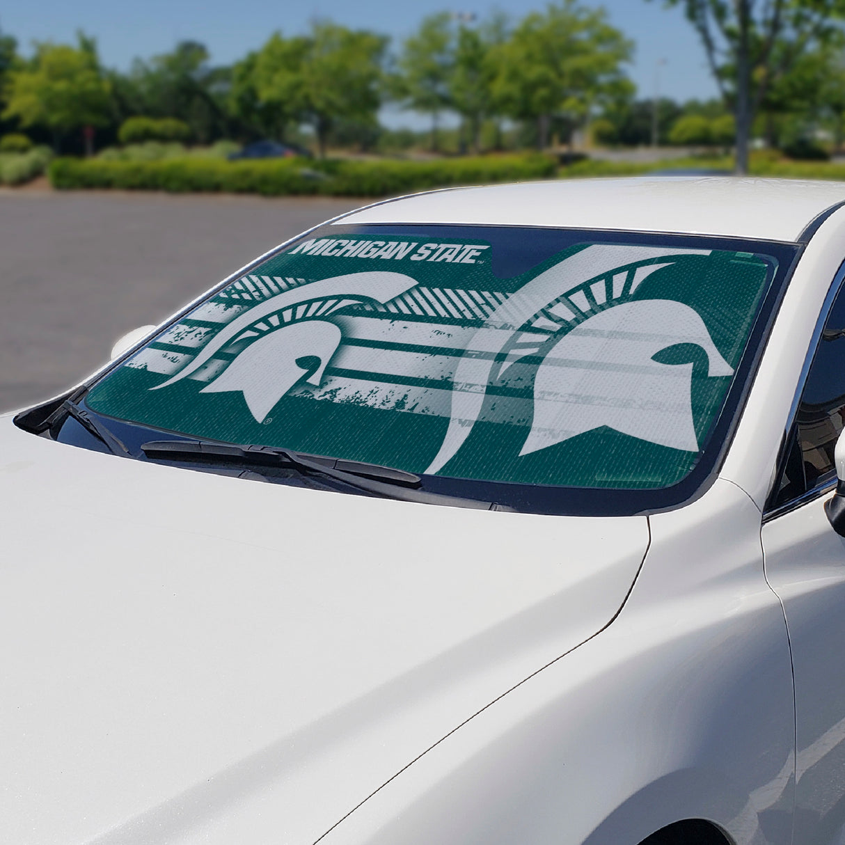 Fanmats Michigan State Spartans Windshield Sun Shade Fan Gear NCAA Michigan State Spartans