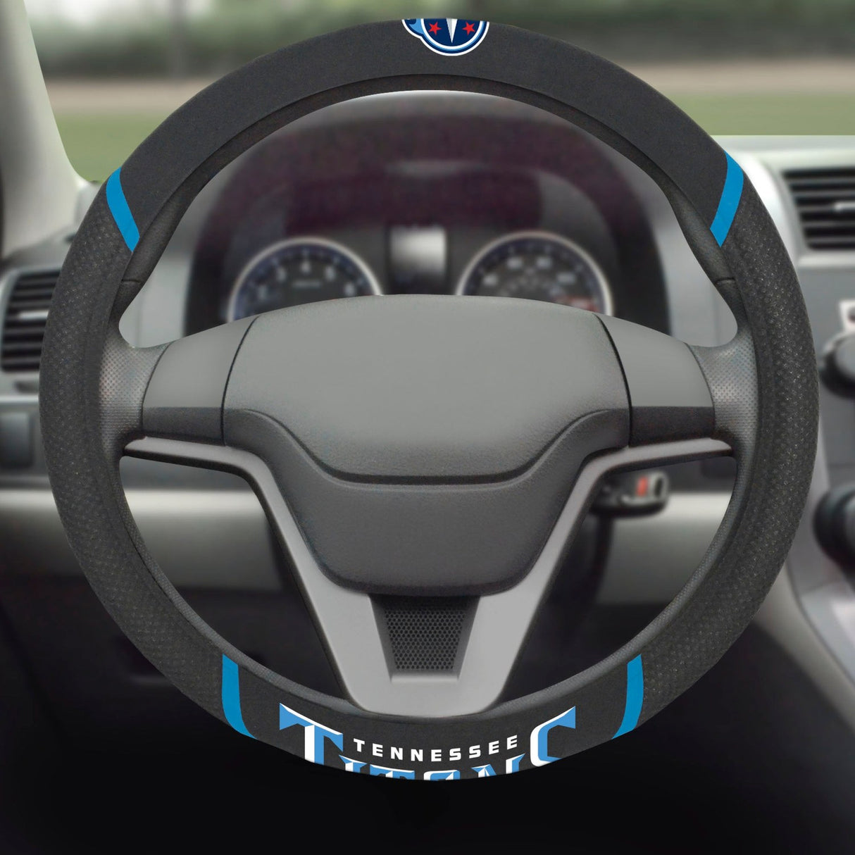 Fanmats Tennessee Titans Embroidered Steering Wheel Cover Fan Gear NFL Tennessee Titans