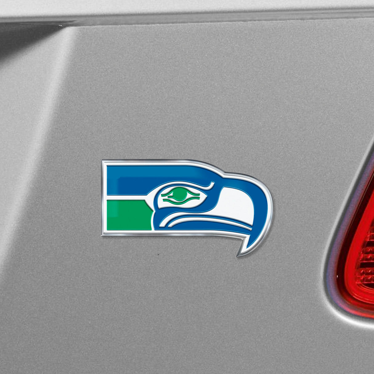 Fanmats Seattle Seahawks Heavy Duty Aluminum Embossed Color Emblem - Alternate Fan Gear NFL Seattle Seahawks