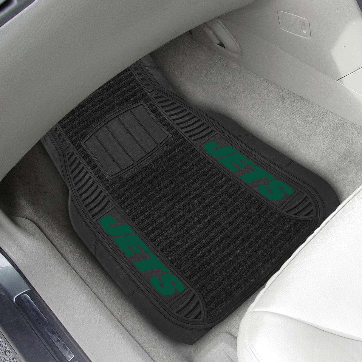 Fanmats New York Jets 2 Piece Deluxe Car Mat Set Fan Gear NFL New York Jets